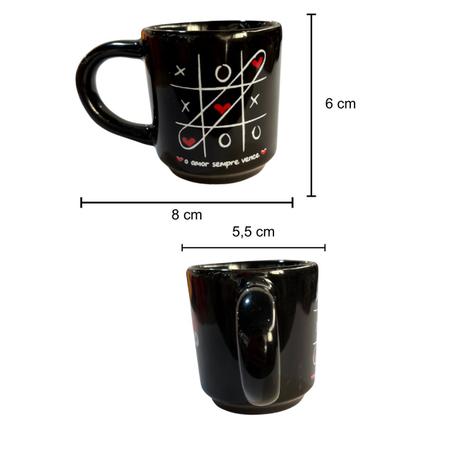 Imagem de Caneca Mini Z 80Ml Preto Jogo Do Amor