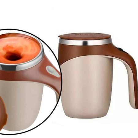 Imagem de Caneca Mixer Inox Misturador Chá Café Shakes Capuccino Whey