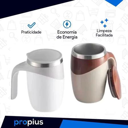 Imagem de Caneca Mixer Inox Misturador Mistura Chopp Chá Café Shakes