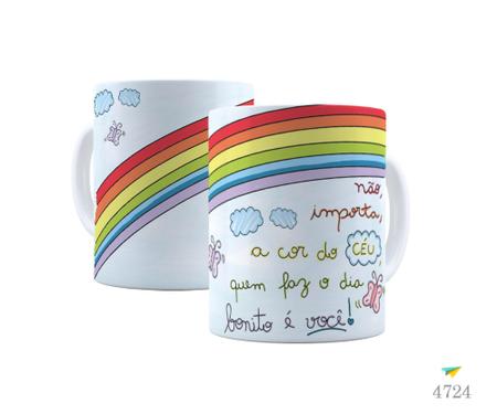 Imagem de Caneca Não importa a cor do céu,quem faz o dia bonito é você