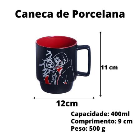 Caneca Naruto Urban Akatsuki 300 ml Zona Criativa 10024715 - Barra Rey