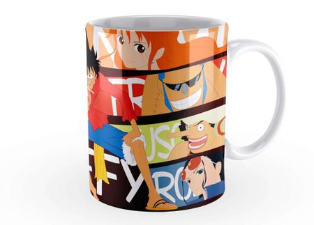 Caneca 325ml Anime One Piece Personagens Nakamas