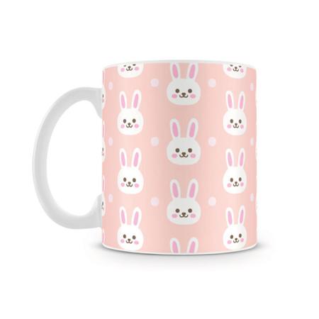 Imagem de Caneca Páscoa Coelhos Fofos Rosa