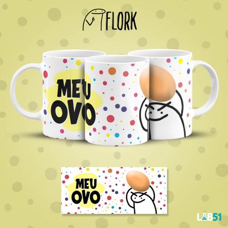 Caneca de Cerâmica Personalizada Flork Memes