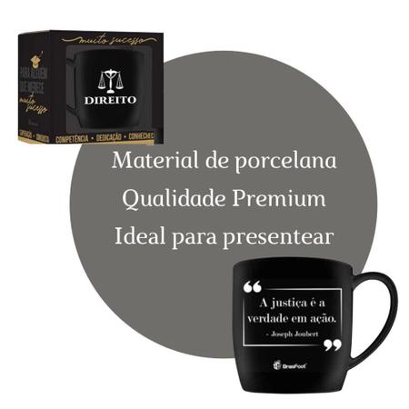 Caneca Porcelana Premium BrasFoot Inter Serie Ouro 360 ML Urban
