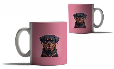Imagem de Caneca Personalizada Presente Cachorros Raça Rottweiler Amor