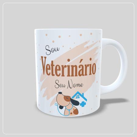 Imagem de Caneca Personalizada  Profissões - Veterinário é Veterinária - Com seu Nome