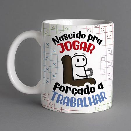 Caneca cerâmica personalizada presente flork frases engraçadas