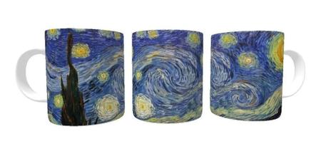 Imagem de Caneca Porcelana Obras Primas Vincent Van Gogh Noite Estrelada