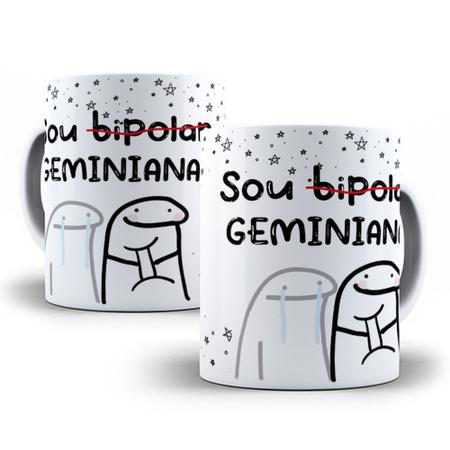 Caneca Florks Meme Sou Bipolar As Vezes Acordo Linda As Veze