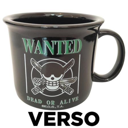 Caneca Camp One Piece Zoro Preta – 280Ml - RioMar Fortaleza Online