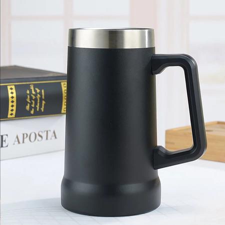 Imagem de Caneca Térmica Inox 700ml Cerveja Parede Dupla C/ Nf