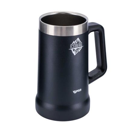 Caneca Térmica Pais Inox Cinza Útil Bazar 700ml - freitasvarejo