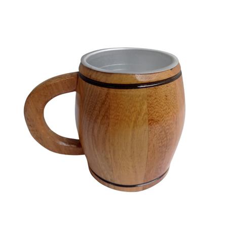 Imagem de Caneca Térmica Madeira Cerejeira 1000ml