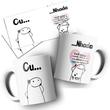 1 caneca xícara porcelana flork bento meme palito divertida - Envio Rápido  - Rosa Decor Home - Caneca - Magazine Luiza