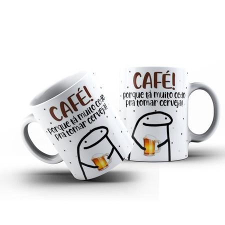 Caneca Flork Meme Bentô Divertida - Com Café & Sem Café