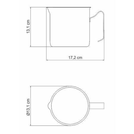 Imagem de Canecão Leiteira Fervedor Inox Tramontina Indução 1,4 Litros Allegra