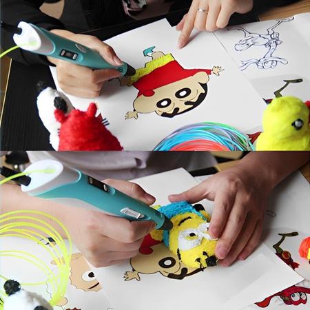 Caneta 3D Infantil Mágica Impressora Educativa - Caneta 3D, Presente Criança Imagem de Caneta 3D Infantil Mágica Impressora Educativa