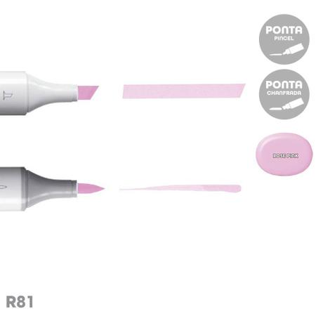 Caneta Copic Sketch Ponta Dupla Rose Pink R81 Imagem de Caneta Copic Sketch Ponta Dupla Rose Pink R81