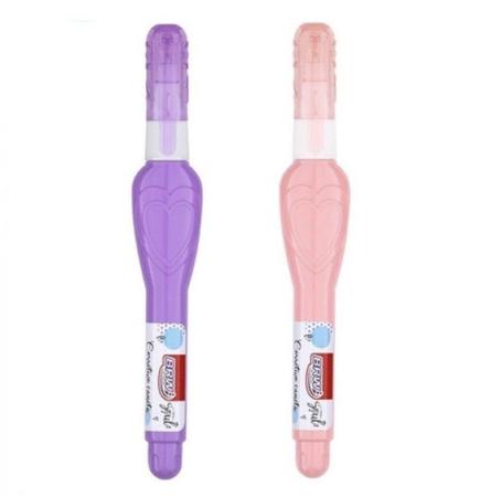 Caneta Corretiva Mini 4ml c/ 2 Unidades (Rosa, Lilás) - BRW Imagem de Caneta Corretiva Mini 4ml c/ 2 Unidades (Rosa, Lilás) - BRW
