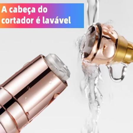 Imagem de Caneta Depiladora De Sobrancelhas Nariz Recarregável Usb