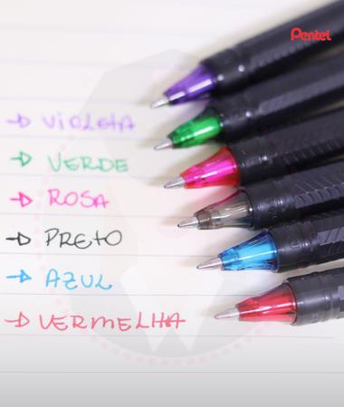 Caneta Esferográfica Pentel Energel Makkuro 0.7mm Cores Variadas Imagem de Caneta Esferográfica Pentel Energel Makkuro 0.7mm Cores Variadas