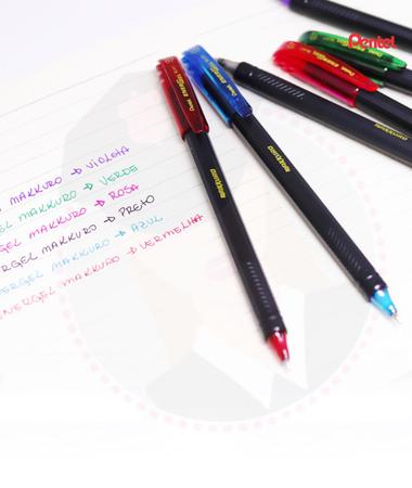 Caneta Esferográfica Pentel Energel Makkuro 0.7mm Cores Variadas Imagem de Caneta Esferográfica Pentel Energel Makkuro 0.7mm Cores Variadas