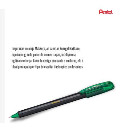 Imagem de Caneta Esferográfica Pentel Energel Makkuro 0.7mm Cores Variadas