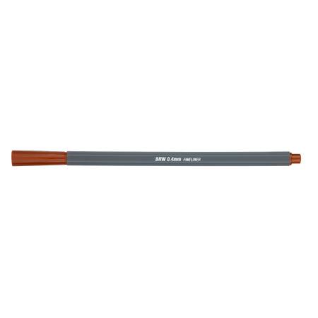 Caneta Hidrográfica - Fineliner BRW - 0,4mm - Marrom Imagem de Caneta Hidrográfica - Fineliner BRW - 0,4mm - Marrom