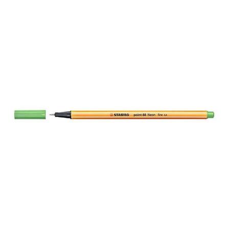 Caneta Hidrográfica Point Fine 88/033 Verde Neon Stabilo Imagem de Caneta Hidrográfica Point Fine 88/033 Verde Neon Stabilo