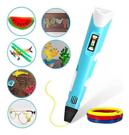Caneta Impressão 3D Infantil Crianças Desenho Colorida Arte - Shopbr Imagem de Caneta Impressão 3D Infantil Crianças Desenho Colorida Arte