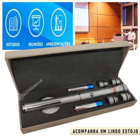 Imagem de Caneta Laser Pointer Verde Efeito Long Alcance Ponteiro Mira Chama Peixe LT404