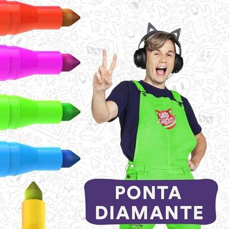 Gato Galáctico Ponta Diamante Kit 12 unidades – 20% DE DESCONTO COM O CUPOM  GISCOMGIZ – Gis com Giz