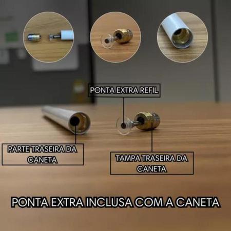 Imagem de Caneta Pencil Ativa Para Apple iPad, Pro, Mini, Air - Preta