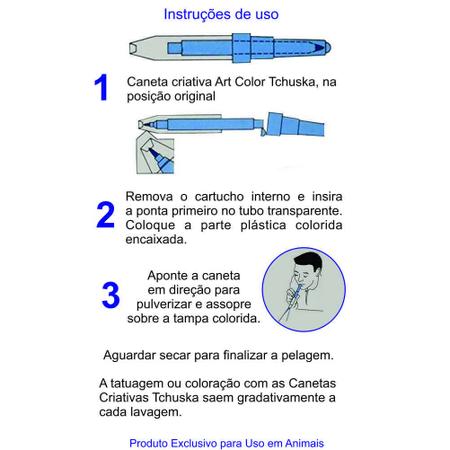 Imagem de Canetas Criativas Art Color Tchuska - Kit Com 3 Canetas