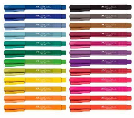 Canetas Fine Pen Colors Faber-Castell Imagem de Canetas Fine Pen Colors Faber-Castell