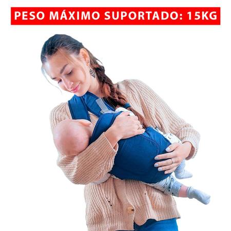 Imagem de Canguru Bebê Ergonômico Carregador Rosa Passeio Aiebao