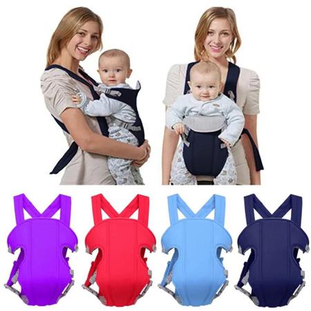 Imagem de Canguru para carregar bebê com segurança, bolsa respirável, sling com envoltório ajustável, faixa-etária 2 a 30 meses