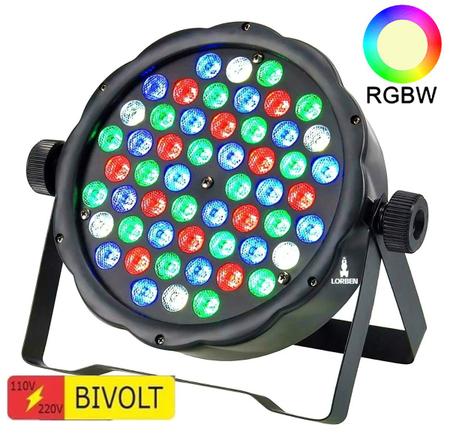 Imagem de Canhão iluminação par 64 Rgbw 54 LED 3W cooler GT67 - Lorben