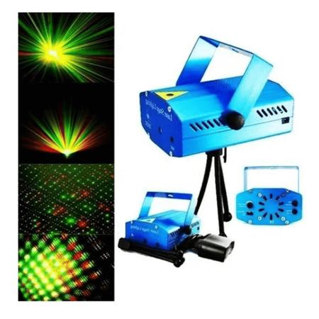 Imagem de Canhão Laser Projetor Holográfico Jogo De Luz LED Efeitos Strobo Pisca Pontilhados Imagens Bivolt 110v~220v