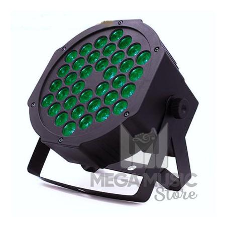 Imagem de Canhão Refletor Led Par 64 Rgb Triled 36 Leds 3w Dmx Bivolt