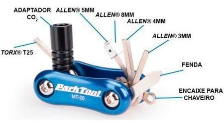 Imagem de Canivete Com Ferramentas Para Bike Park Tool Mt-20 9 Funções