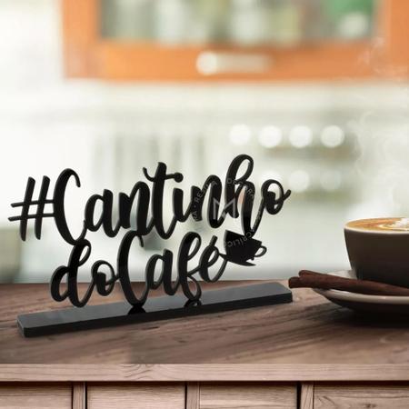 Imagem de Cantinho do Café Decorativo -Letreiro Enfeite Casa Escritório