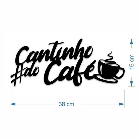 Imagem de Cantinho Do Café Placa Frase Decoração Parede Quadro Preto