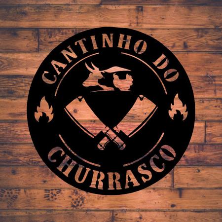 Imagem de Cantinho Do Churrasco Placa Decorativa Churrasqueira Mdf