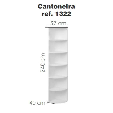 Imagem de Cantoneira Curva Para Dormitório 1322 Ilan San Remo