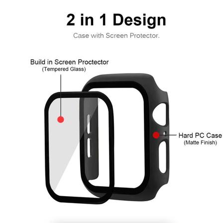 Capa Case Com Vidro Integrado Para Apple Watch Series 9 45mm - STAR CAPAS E  ACESSÓRIOS - Capa e Case para Smartwatch - Magazine Luiza