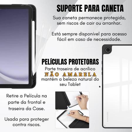 Imagem de Capa Acrílico + Película Para Tablet Samsung A9+ 11 X210