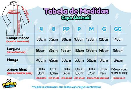 Capa Akatsuki com Capuz Itachi Uchiha Naruto Infantil e Adulto Manto  Bordada Fantasia Cosplay Anime - Panda Nerd - Fantasias para Crianças -  Magazine Luiza