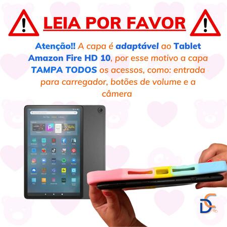 Imagem de Capa alça Infantil Adaptável para Tablet Amazon Fire HD 10